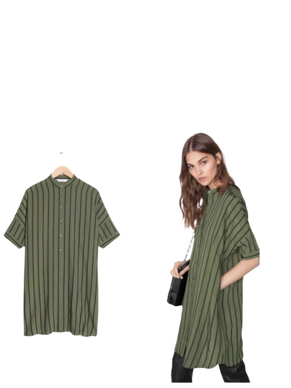 Coastal Lagenlook & Other Stories Oversized Shirt Dress